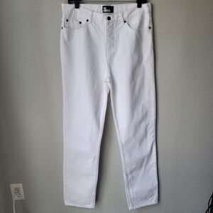 NWT The Kooples Vestaire Carry-Over Straight Leg Jeans, Size 30, Color White